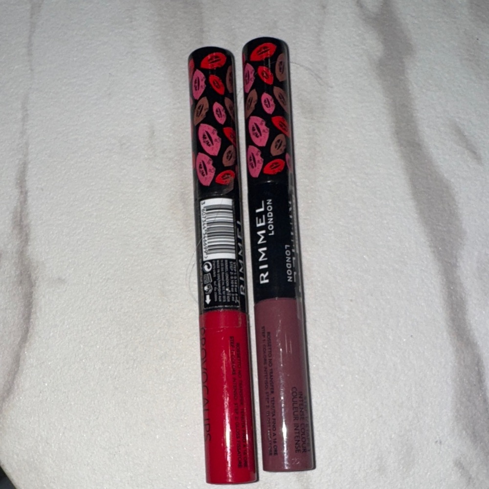 Rimmel London Lip Liner Duo - Bold Red and Soft Brown